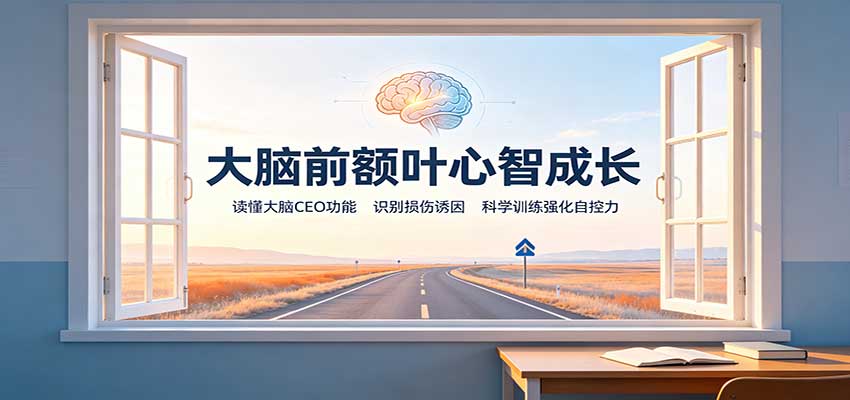 大脑前额叶心智成长:读懂大脑CEO功能,识别损伤诱因,科学训练强化自控力-源创文化