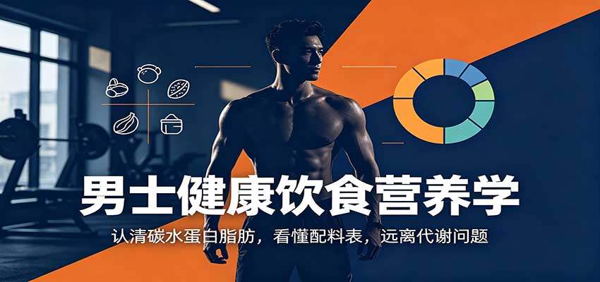 男士健康饮食营养学:认清碳水蛋白脂肪,看懂配料表,远离代谢问题-源创文化