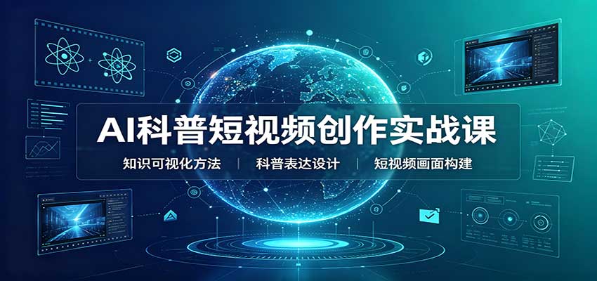 AI科普短视频创作实战课：配套要点文档，文案与视频提示词模板教学-源创文化