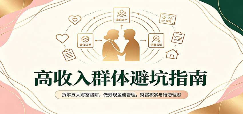 高收入群体避坑指南：拆解五大财富陷阱，做好现金流管理，财富积累与婚恋理财-源创文化