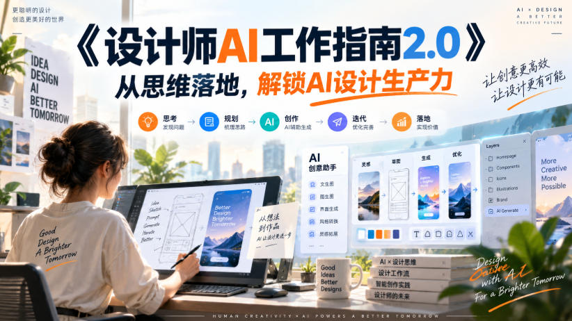 《设计师AI工作指南2.0》从思维落地-无水印,解锁AI设计生产力-源创文化