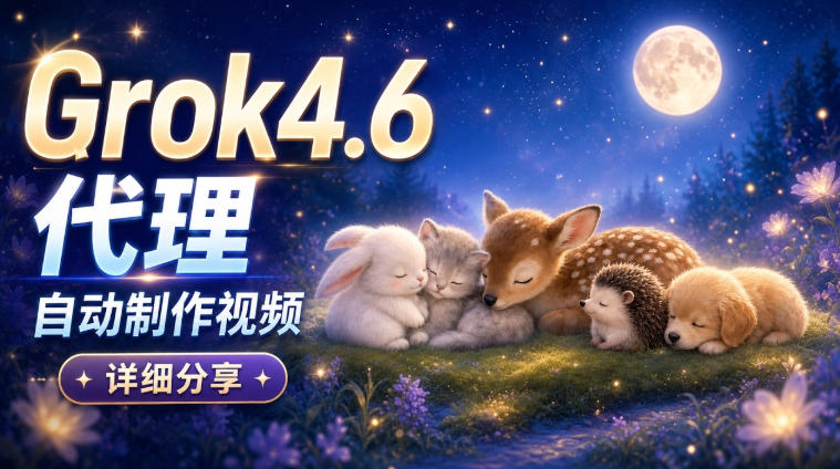 Grok 4.6代理自动制作视频!从提示词到成片全流程详细分享|AI Agent实操分享-源创文化
