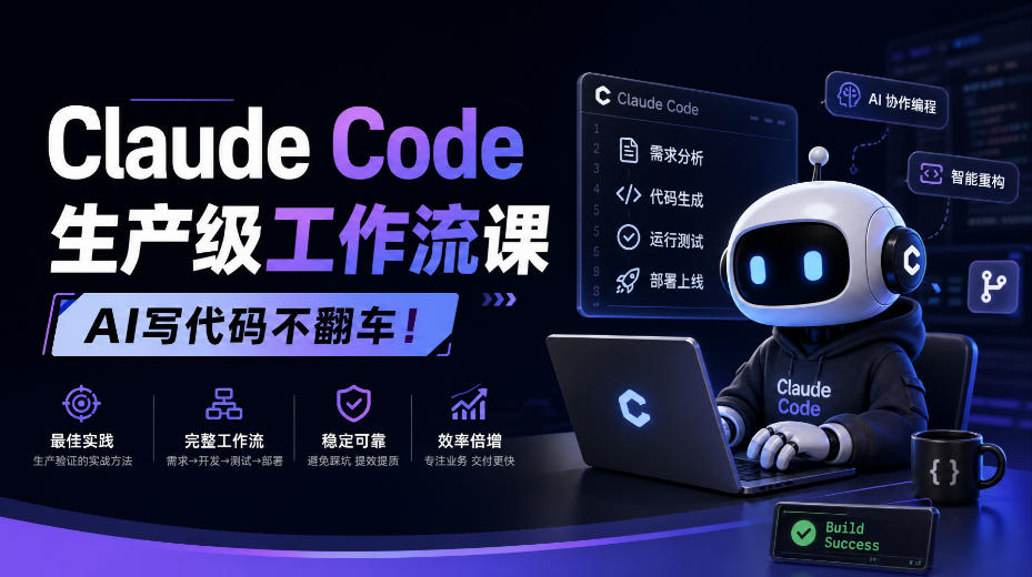 Claude Code生产级工作流课,AI写代码不翻车!【原创双语字幕】-源创文化