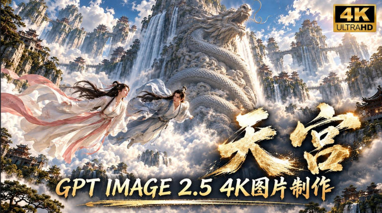 GPT Image 2.5实测!4K到底多清楚?皮肤、手指、修图与天宫场景全面测试-源创文化