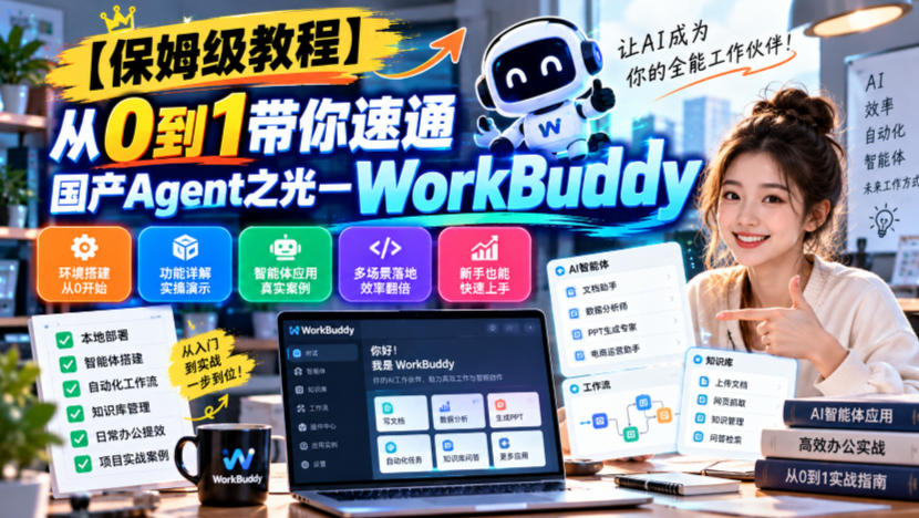 【保姆级教程】从0到1带你速通国产Agent之光—WorkBuddy【文档】-源创文化