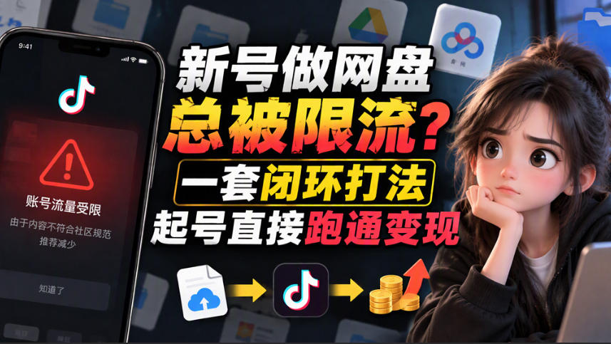 小白新号过限流:别发链先养号,12步SOP直接抄-源创文化