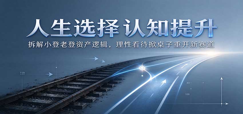 人生选择认知提升:拆解小登老登资产逻辑,理性看待掀桌子重开新赛道-源创文化