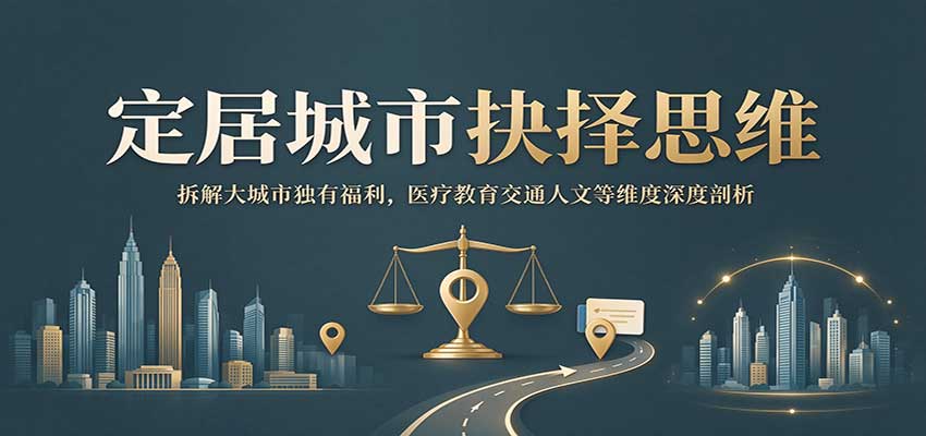 定居城市抉择思维:拆解大城市独有福利,医疗教育交通人文等维度深度剖析-源创文化