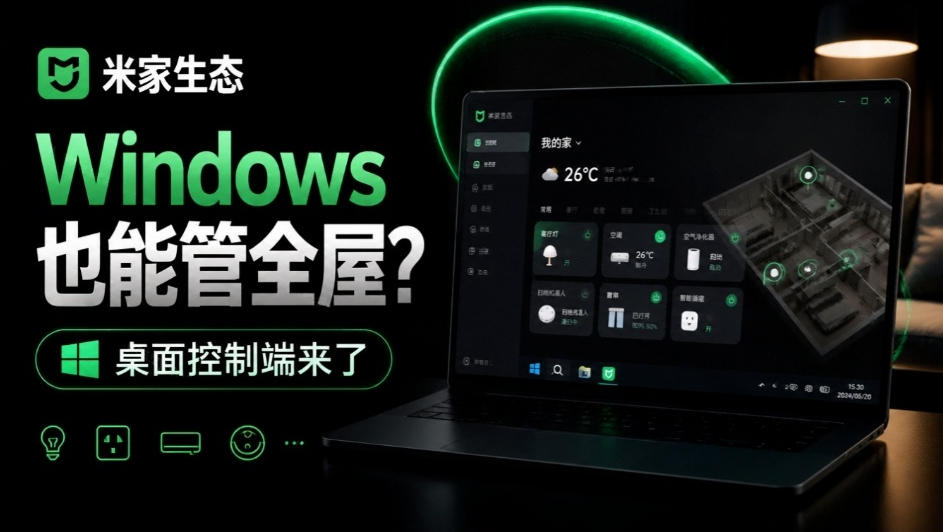 Windows电脑也能管全屋？这下真省心，米家生态桌面控制端来了，Github最新开源，MiHome-Windows-源创文化