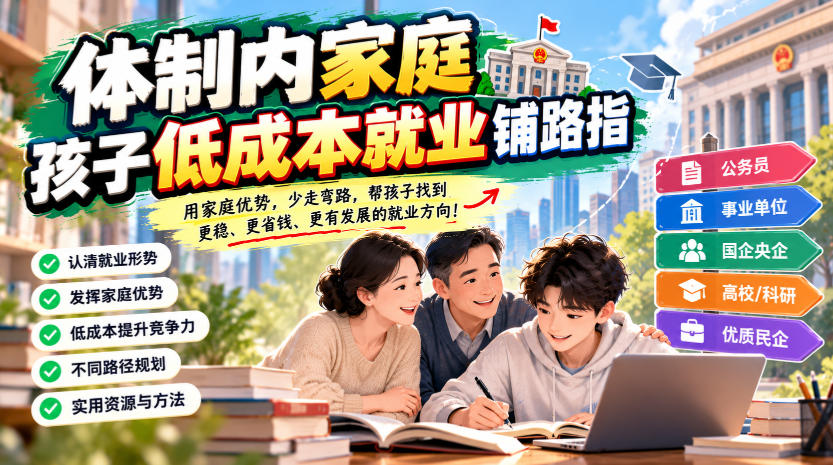 某公众号付费文章:体制内家庭,孩子低成本就业铺路指-源创文化